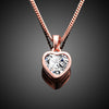 Heart Necklace in 18K Rose Gold Plated