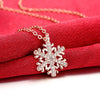 Austrian Crystal Winter Snow Flake Necklace