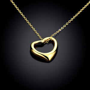 Tiffany Inspired Heart Shaped Necklace in 14K Gold