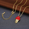 Strawberry Ice Cream Necklace in 18K Gold Plated