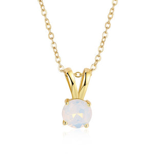 Mock Opal Teardrop Pendant Gold Necklace, , Golden NYC Jewelry, Golden NYC Jewelry fashion jewelry, cheap jewelry, jewelry for mom, 