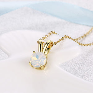 Mock Opal Teardrop Pendant Gold Necklace, , Golden NYC Jewelry, Golden NYC Jewelry fashion jewelry, cheap jewelry, jewelry for mom, 