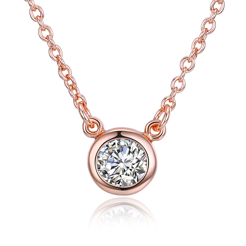 Mini Solitaire Austrian Pendant Necklace