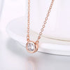 Mini Solitaire Austrian Pendant Necklace