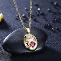 Four Stone Swarovski Pendant Necklace in 14K Gold, Necklaces, Golden NYC Jewelry, Golden NYC Jewelry  jewelryjewelry deals, swarovski crystal jewelry, groupon jewelry,, jewelry for mom,