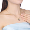 Swarovski Crystal 5 Stone Necklace in 18K Gold Plated - Golden NYC Jewelry www.goldennycjewelry.com fashion jewelry for women