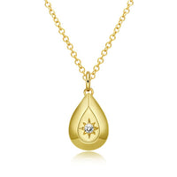 Swarovski Crystal Teardrop Stargaze Necklace in 18K Gold Plated - Golden NYC Jewelry www.goldennycjewelry.com fashion jewelry for women