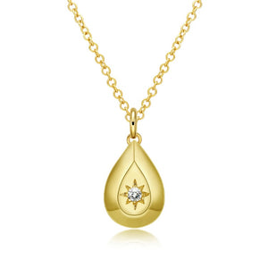 starburst 18"-24" Adjustable Necklace in 18K Gold Plated