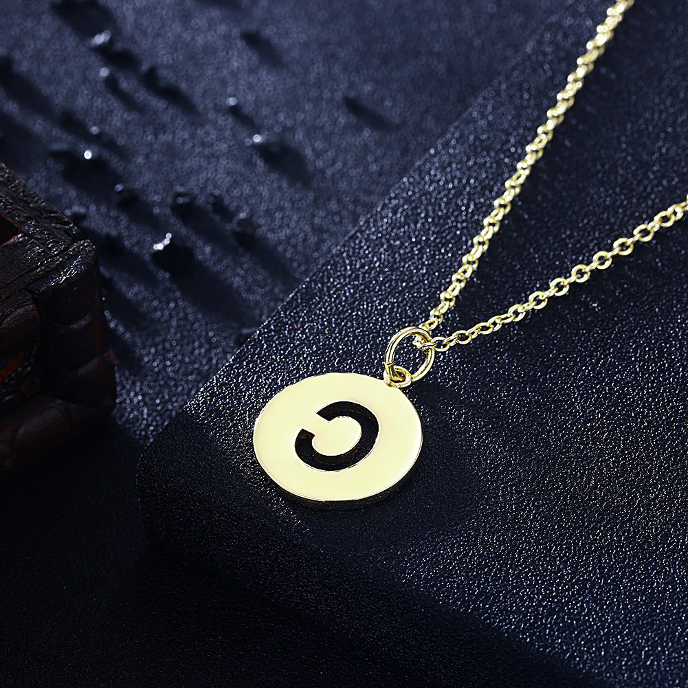 Letter C 18"-24" Adjustable Necklace in 18K Gold Plated