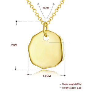 Rock 18"-24" Adjustable Necklace in 18K Gold Plated