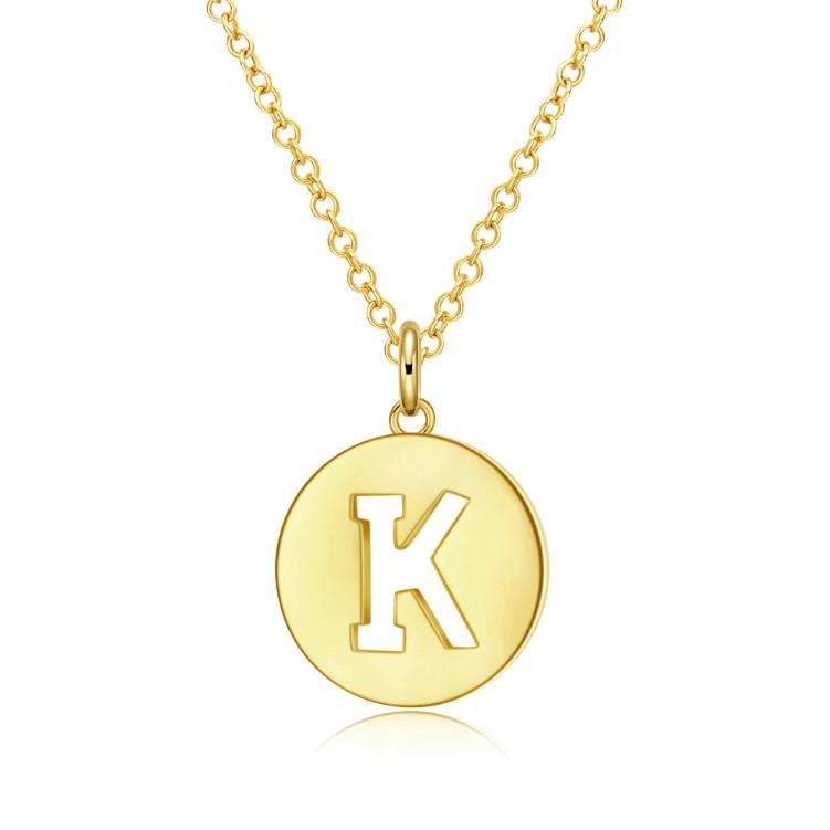 Kindness Disc Necklace in 18K Gold Plated, Gold Collection, Necklace, Gold, Golden NYC Jewelry, Golden NYC Jewelry fashion jewelry, cheap jewelry, jewelry for mom,