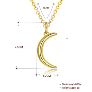 Moon 18"-24" Adjustable Necklace in 18K Gold Plated