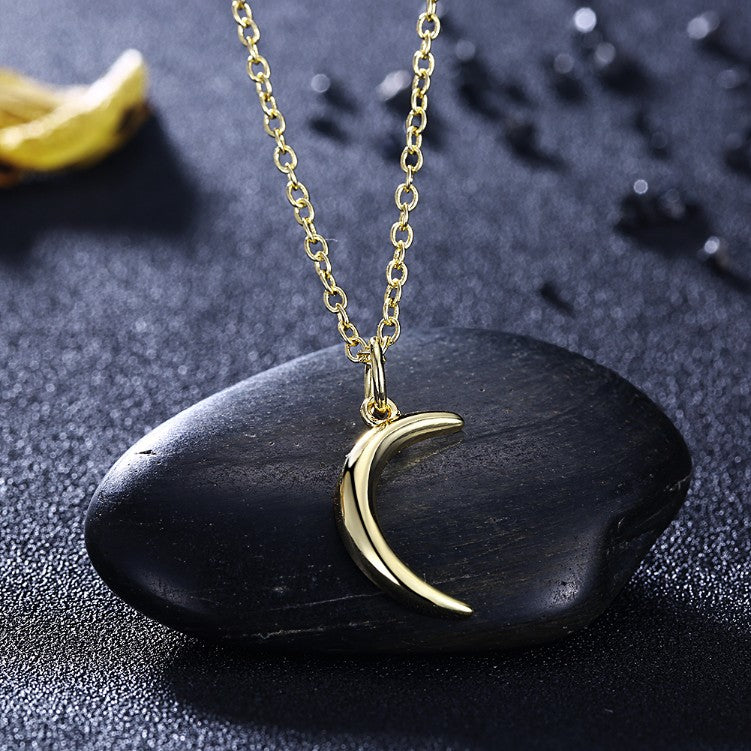 Luna Necklace in 18K Gold Plated, Gold Collection, Necklace, Gold, Golden NYC Jewelry, Golden NYC Jewelry fashion jewelry, cheap jewelry, jewelry for mom,