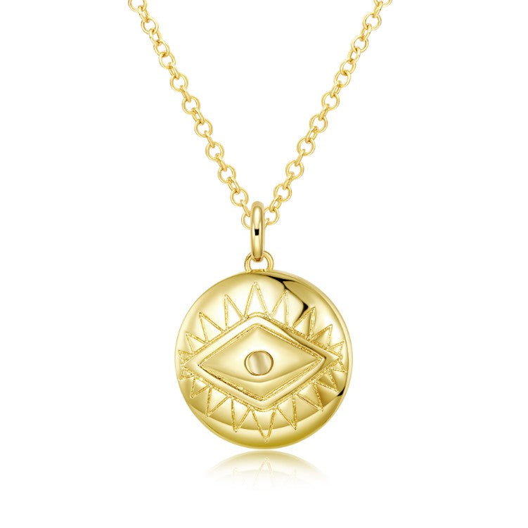 Evil Eye Necklace in 18K Gold Plated, Gold Collection, Necklace, Gold, Golden NYC Jewelry, Golden NYC Jewelry jewelryjewelry deals, swarovski crystal jewelry, groupon jewelry,, jewelry for mom,