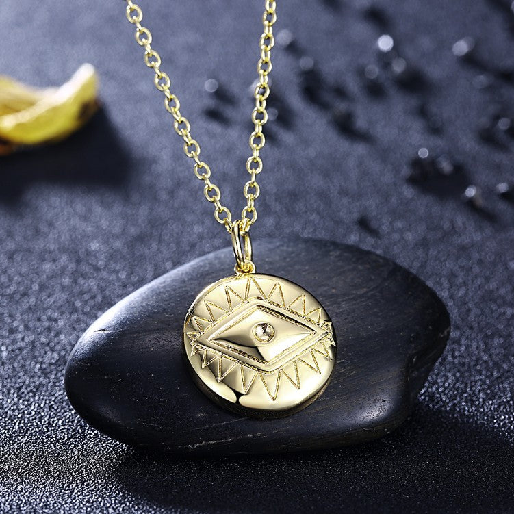 Evil Eye Necklace in 18K Gold Plated, Gold Collection, Necklace, Gold, Golden NYC Jewelry, Golden NYC Jewelry jewelryjewelry deals, swarovski crystal jewelry, groupon jewelry,, jewelry for mom,
