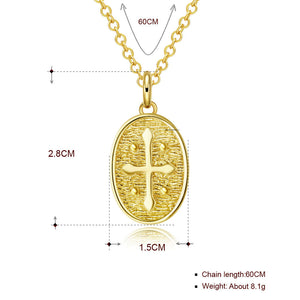 Cross 18"-24" Adjustable Necklace in 18K Gold Plated, Necklace, Golden NYC Jewelry, Golden NYC Jewelry  jewelryjewelry deals, swarovski crystal jewelry, groupon jewelry,, jewelry for mom,