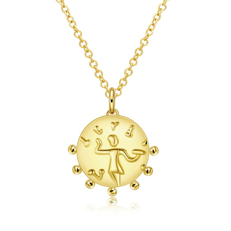 The Circle of Life Necklace in 18K Gold Plated - Golden NYC Jewelry www.goldennycjewelry.com fashion jewelry for women