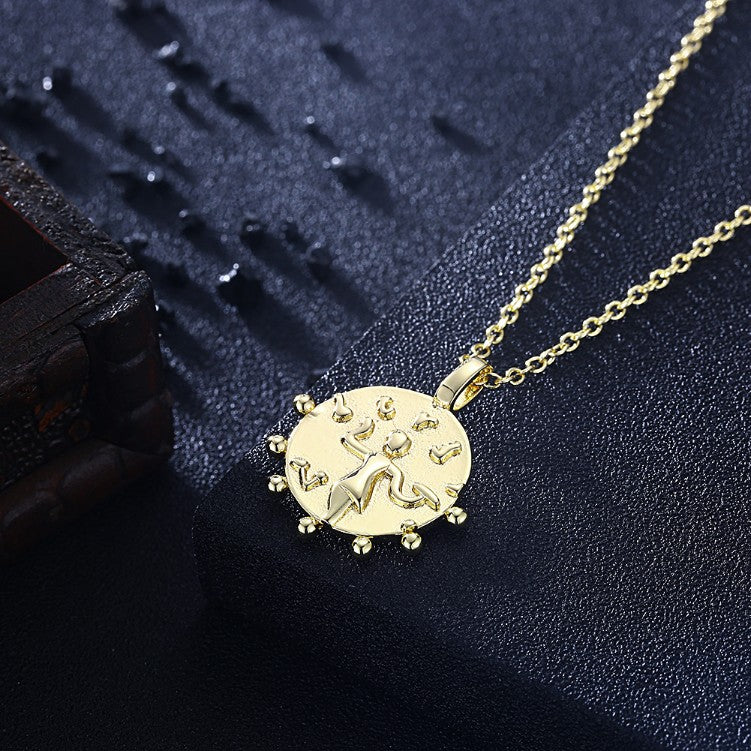 The Circle of Life Necklace in 18K Gold Plated - Golden NYC Jewelry www.goldennycjewelry.com fashion jewelry for women