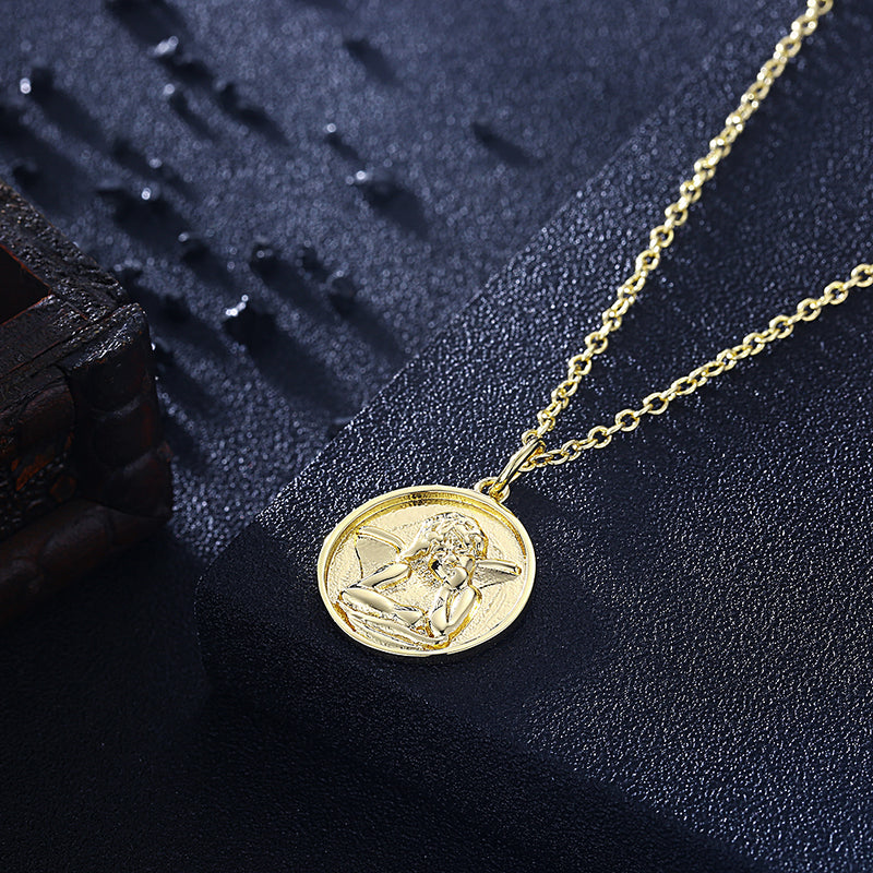 Angel From Above Necklace in 18K Gold Plated, Gold Collection, Necklace, Gold, Golden NYC Jewelry, Golden NYC Jewelry jewelryjewelry deals, swarovski crystal jewelry, groupon jewelry,, jewelry for mom,