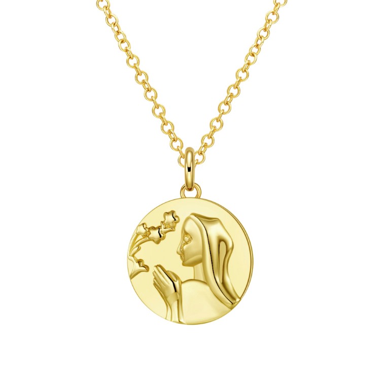 Greek Goddess Coin Necklace in 18K Gold Plated, Gold Collection, Necklace, Gold, Golden NYC Jewelry, Golden NYC Jewelry jewelryjewelry deals, swarovski crystal jewelry, groupon jewelry,, jewelry for mom,
