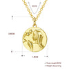 Mother Mary 18"-24" Adjustable Necklace in 18K Gold Plated