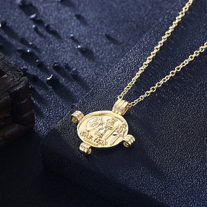 Caeser Coin Cross Necklace in 18K Gold Plated, Gold Collection, Necklace, Gold, Golden NYC Jewelry, Golden NYC Jewelry  jewelryjewelry deals, swarovski crystal jewelry, groupon jewelry,, jewelry for mom,