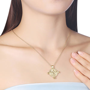 Caeser Coin Cross Necklace in 18K Gold Plated, Gold Collection, Necklace, Gold, Golden NYC Jewelry, Golden NYC Jewelry  jewelryjewelry deals, swarovski crystal jewelry, groupon jewelry,, jewelry for mom,