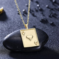 Cards Of Hearts Necklace in 18K Gold Plated, Gold Collection, Necklace, Gold, Golden NYC Jewelry, Golden NYC Jewelry jewelryjewelry deals, swarovski crystal jewelry, groupon jewelry,, jewelry for mom,
