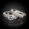 Austrian Elements Duo 14K White Gold Ring