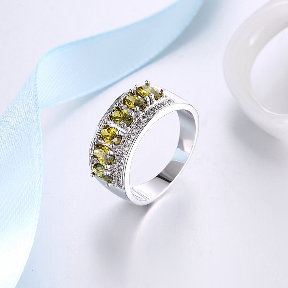 Multi Emerald Radiant Cut White Gold Ring, , Golden NYC Jewelry, Golden NYC Jewelry fashion jewelry, cheap jewelry, jewelry for mom, 