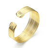 Roman Design Wired Cuff Bangle in 14K Gold