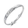 Silver Plated Adjustable Botanical Gardens Women's Bangle