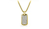 Stainless Steel Designer Inspired Dog-Tag Necklace - 5 Options