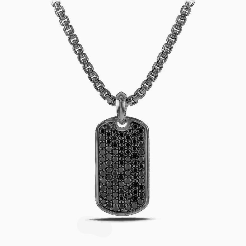 Father's Day! Stainless Steel Micro-Pave Crystal Setting Necklace - Five Options, , Golden NYC Jewelry, Golden NYC Jewelry jewelryjewelry deals, swarovski crystal jewelry, groupon jewelry,, jewelry for mom, 