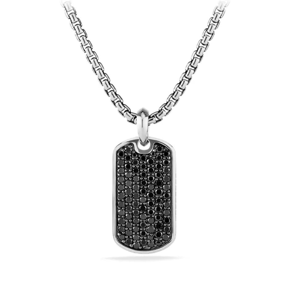 Father's Day! Stainless Steel Micro-Pave Crystal Setting Necklace - Five Options, , Golden NYC Jewelry, Golden NYC Jewelry jewelryjewelry deals, swarovski crystal jewelry, groupon jewelry,, jewelry for mom, 