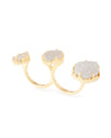 Triple Ice Statement Ring - Golden NYC Jewelry www.goldennycjewelry.com fashion jewelry for women