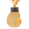 I GOT THE POWER - Pave Boxing Glove Necklace in 18K Gold Plated