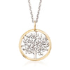 Classic Essential Tree Of Life Circular Pendant Necklace in 14K Gold Plating (Options Available), , Golden NYC Jewelry, Golden NYC Jewelry  jewelryjewelry deals, swarovski crystal jewelry, groupon jewelry,, jewelry for mom,