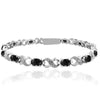 Oval Cut 6.00 CTTW Gemstone Infinity Shaped Bracelet in 18K White Gold Plating - 5 Options
