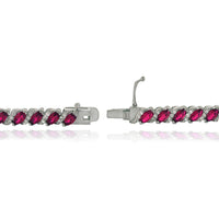 20.00 CT Genuine Pink Topaz Vine Bracelet Embellished with Swarovski Crystals in 18K White Gold Plated, Bracelet, Golden NYC Jewelry, Golden NYC Jewelry jewelryjewelry deals, swarovski crystal jewelry, groupon jewelry,, jewelry for mom,