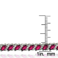 20.00 CT Genuine Pink Topaz Vine Bracelet Embellished with Swarovski Crystals in 18K White Gold Plated, Bracelet, Golden NYC Jewelry, Golden NYC Jewelry jewelryjewelry deals, swarovski crystal jewelry, groupon jewelry,, jewelry for mom,