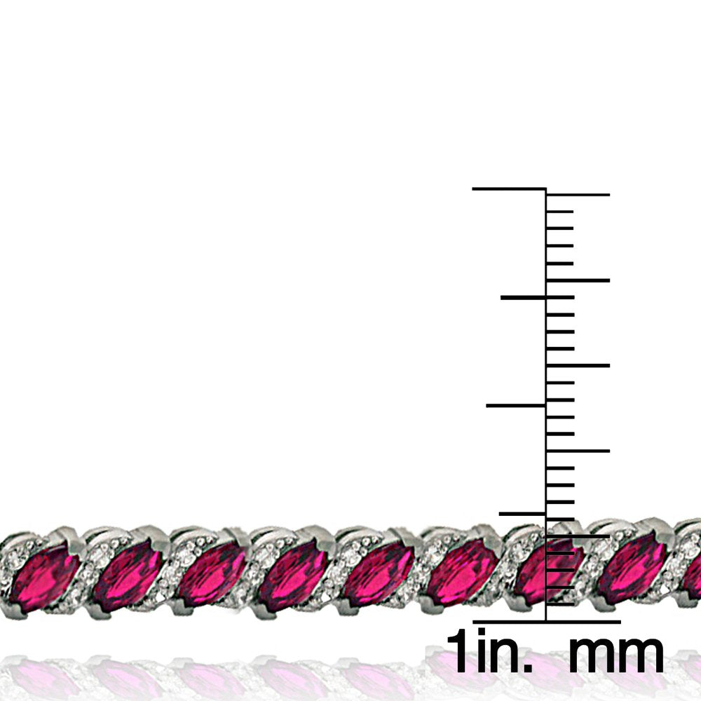 20.00 CT Genuine Pink Topaz Vine Bracelet Embellished with Swarovski Crystals in 18K White Gold Plated, Bracelet, Golden NYC Jewelry, Golden NYC Jewelry jewelryjewelry deals, swarovski crystal jewelry, groupon jewelry,, jewelry for mom,