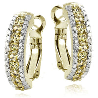 5.55 CTTW Gemstone Lining Earrings in 18K White Gold- Five Options, , Golden NYC Jewelry, Golden NYC Jewelry jewelryjewelry deals, swarovski crystal jewelry, groupon jewelry,, jewelry for mom,