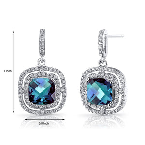 4.00 CT Aquamarine Pave Ecentric Drop Earringin 18K White Gold Plated, Earring, Golden NYC Jewelry, Golden NYC Jewelry  jewelryjewelry deals, swarovski crystal jewelry, groupon jewelry,, jewelry for mom,