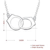 Handcuff Necklace in 18K White Gold Plated