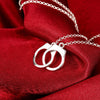 Handcuff Necklace in 18K White Gold Plated