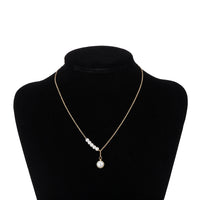 5 Piece Seashell Pearl Necklace in 18K White Gold Plated, Necklace, Golden NYC Jewelry, Golden NYC Jewelry jewelryjewelry deals, swarovski crystal jewelry, groupon jewelry,, jewelry for mom,