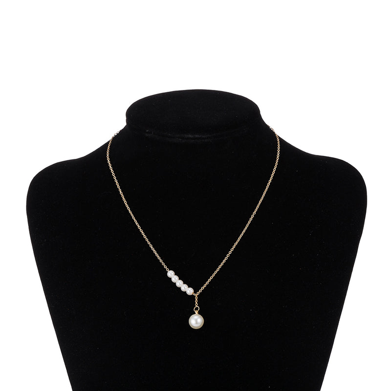 5 Piece Seashell Pearl Necklace in 18K White Gold Plated, Necklace, Golden NYC Jewelry, Golden NYC Jewelry jewelryjewelry deals, swarovski crystal jewelry, groupon jewelry,, jewelry for mom,