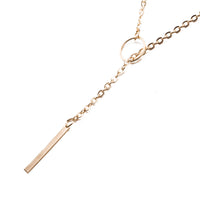 Geometric Necklace in 18K White Gold Plated