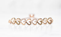 Chocolate Toned Swarovski Bar Bracelet in 14K Rose Gold Plating (Options Available), , Golden NYC Jewelry, Golden NYC Jewelry  jewelryjewelry deals, swarovski crystal jewelry, groupon jewelry,, jewelry for mom,